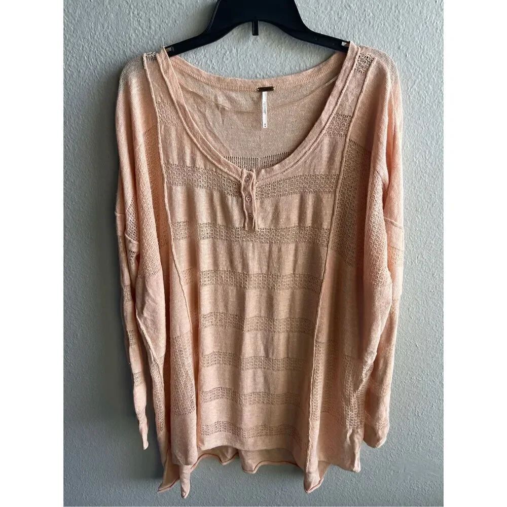 ❤️Free People Semi Sheer Oversize Tunic Top